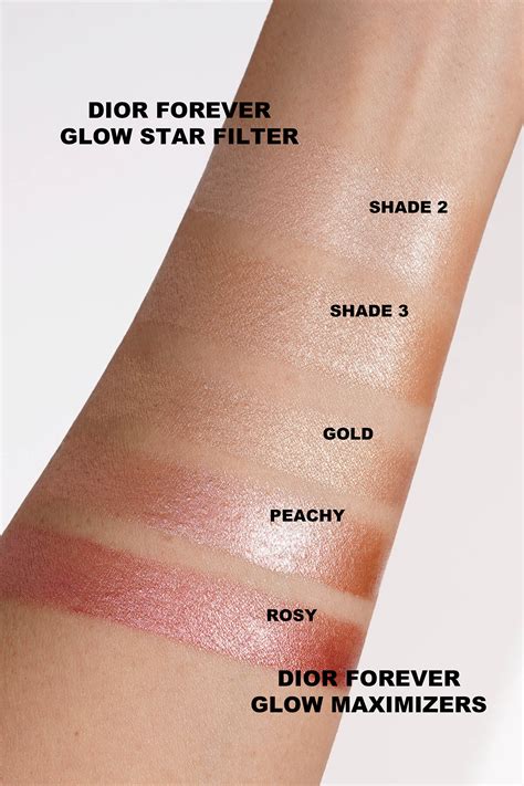 dior glow star filter swatches|Dior Forever Glow Star Filter Illuminating Primer .